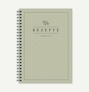 Rezeptbuch zum Sammeln Ihre Lieblingsrezepte mit Drahtkammbindung