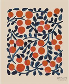 Poster 40x50cm mit floralen Illustrationen in bunten Farben
