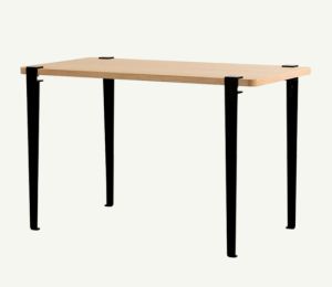 Tischplatte 120cm mal 60cm aus PEFC-zertifiziertem Eichenholz mit abgerundeten Ecken