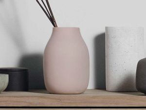 Vasen Steingut mit matter Oberfläche in Rosa