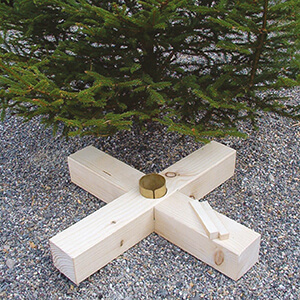 Nachhaltiger Christbaumständer aus Holz