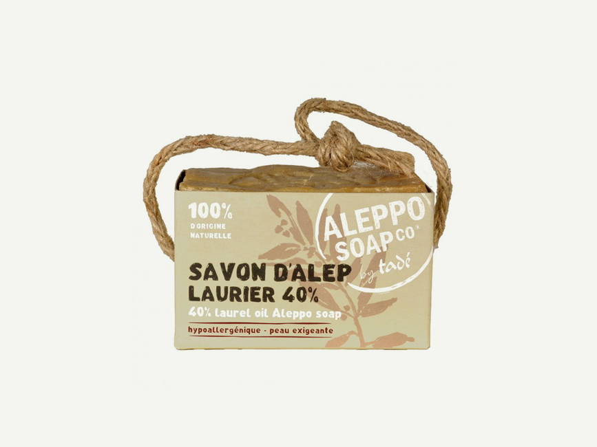 Zertifizierte Aleppo-Seife mit nativem, kaltgepresstem Olivenöl und handgepflückten Lorbeerbeeren