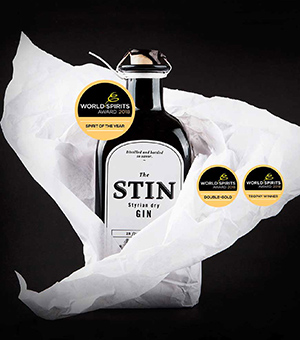 Stin Gin - Flasche a`500ml - der Weltmeister Gin aus der Steiermark