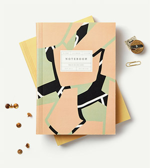 Bunte Notizbücher mit Softcover - 300 Seiten