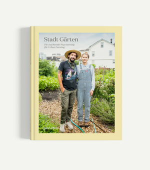 Buch mit dem Titel Stadt Gärten - Urban Farming