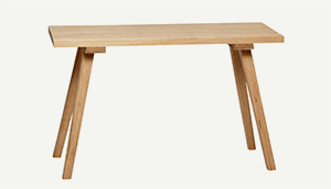 Sitzbank - Eiche natur 80cm lang