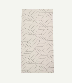 Bedruckte Teppichkollektion mit handgezeichneten Linien