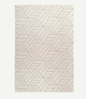 Bedruckte Teppichkollektion mit handgezeichneten Linien