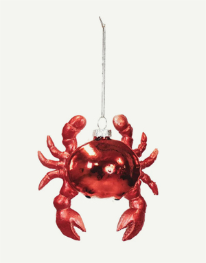 Christbaumschmuck aus Glas in Form einer Qualle